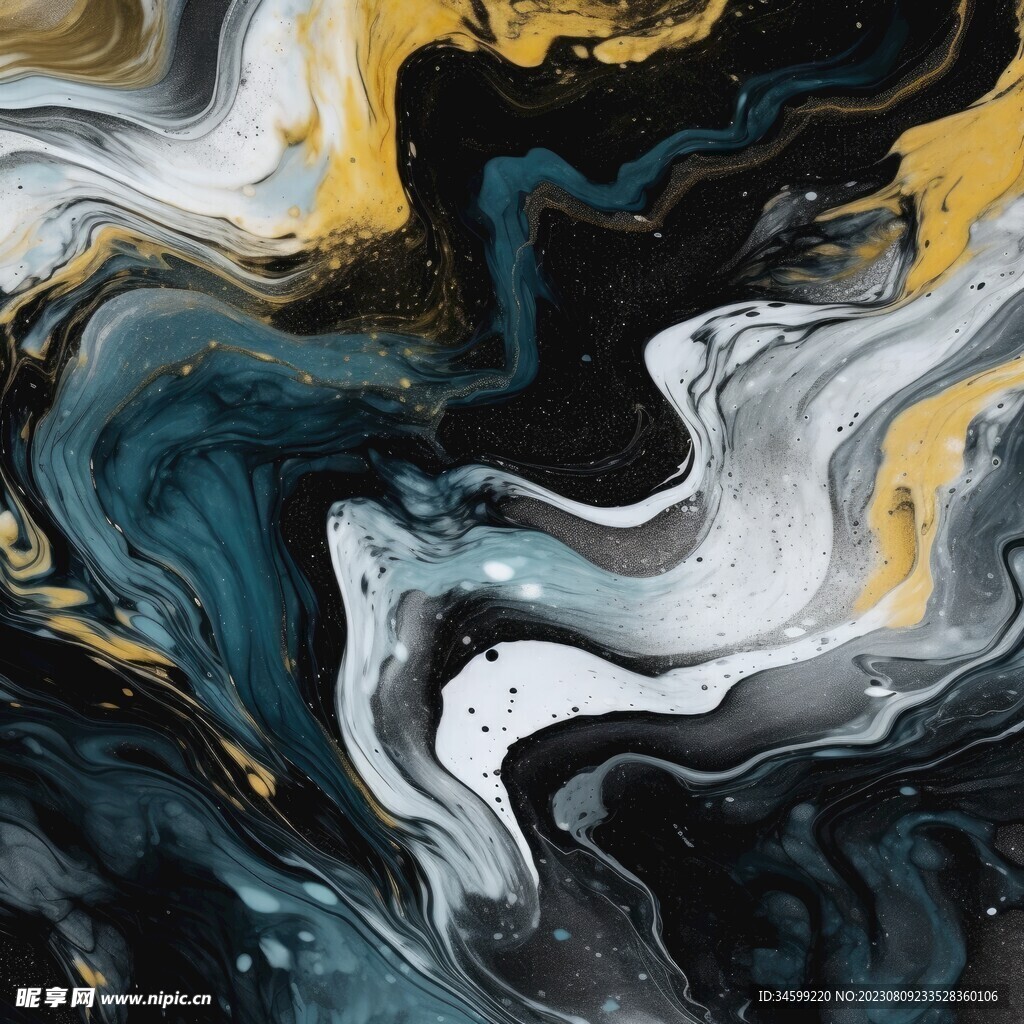 流体框画 