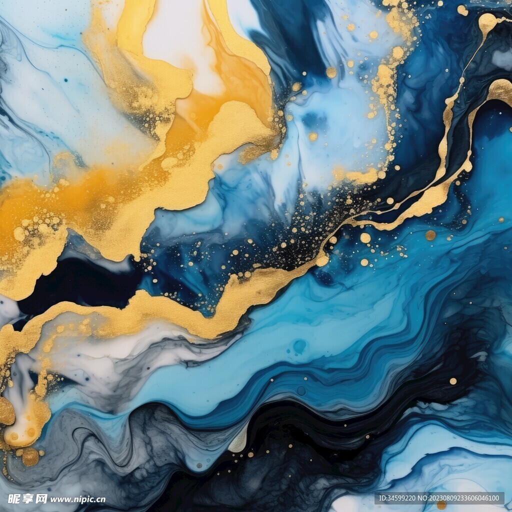 流体框画