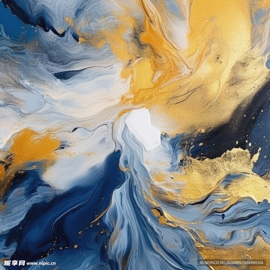 流体框画 