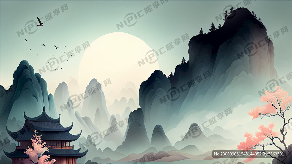 清新淡雅背景