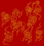 云纹线描