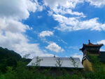 寺院  天空 白云