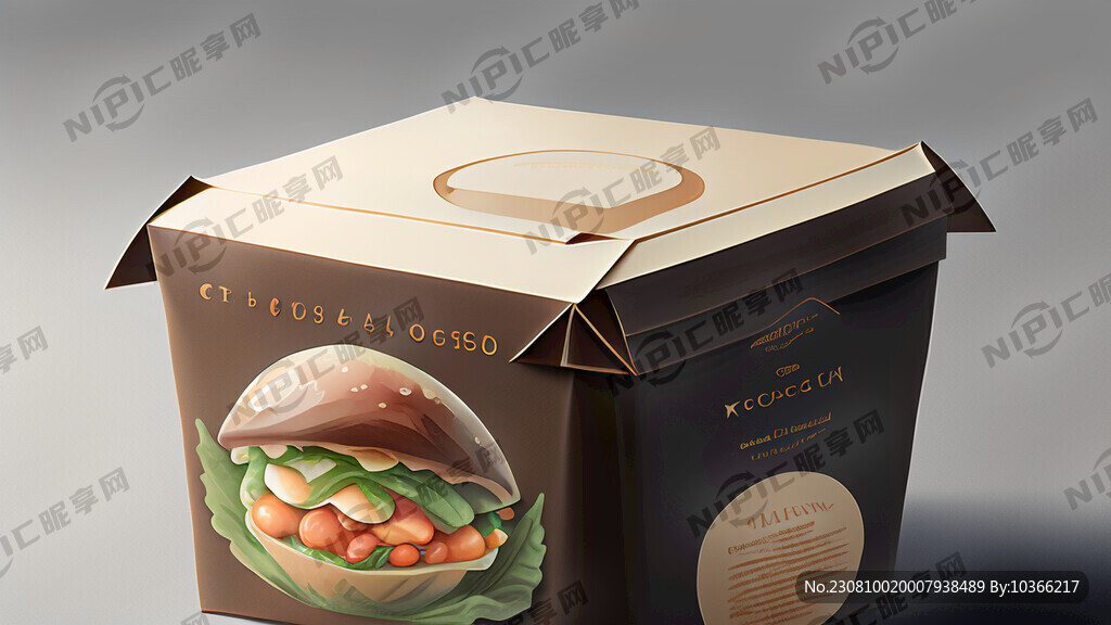 一幅木耳的食品包装设计 有镂空