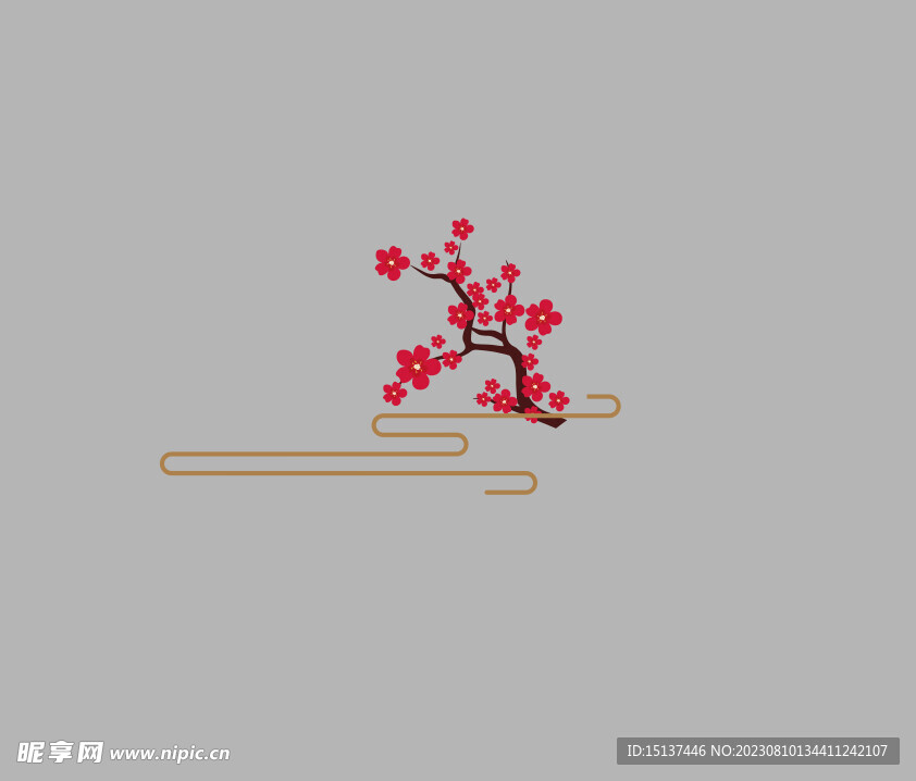 矢量梅花