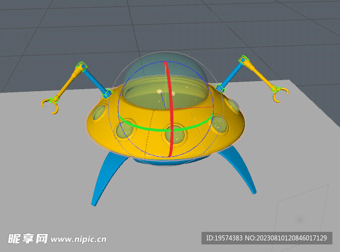 C4D模型 宇宙飞船