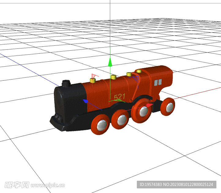 C4D模型 火车
