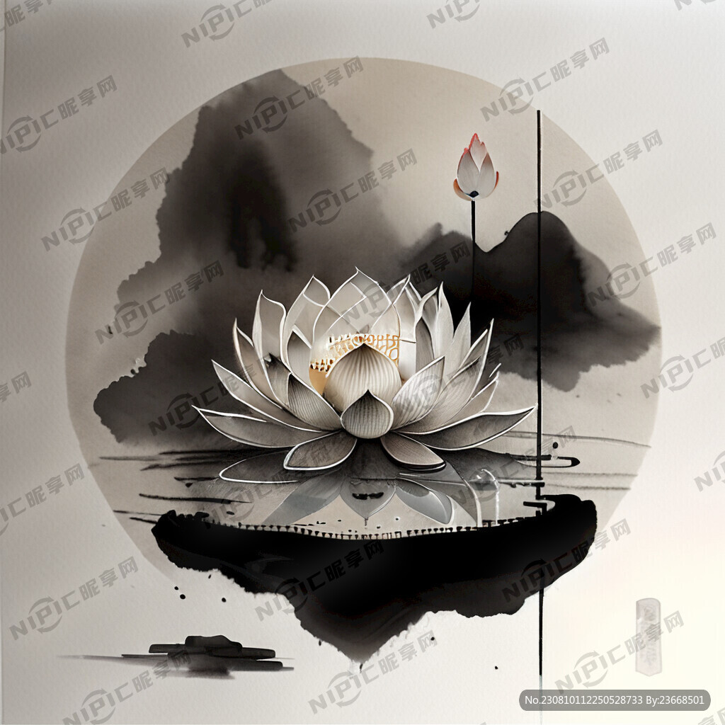 佛教莲花台禅意