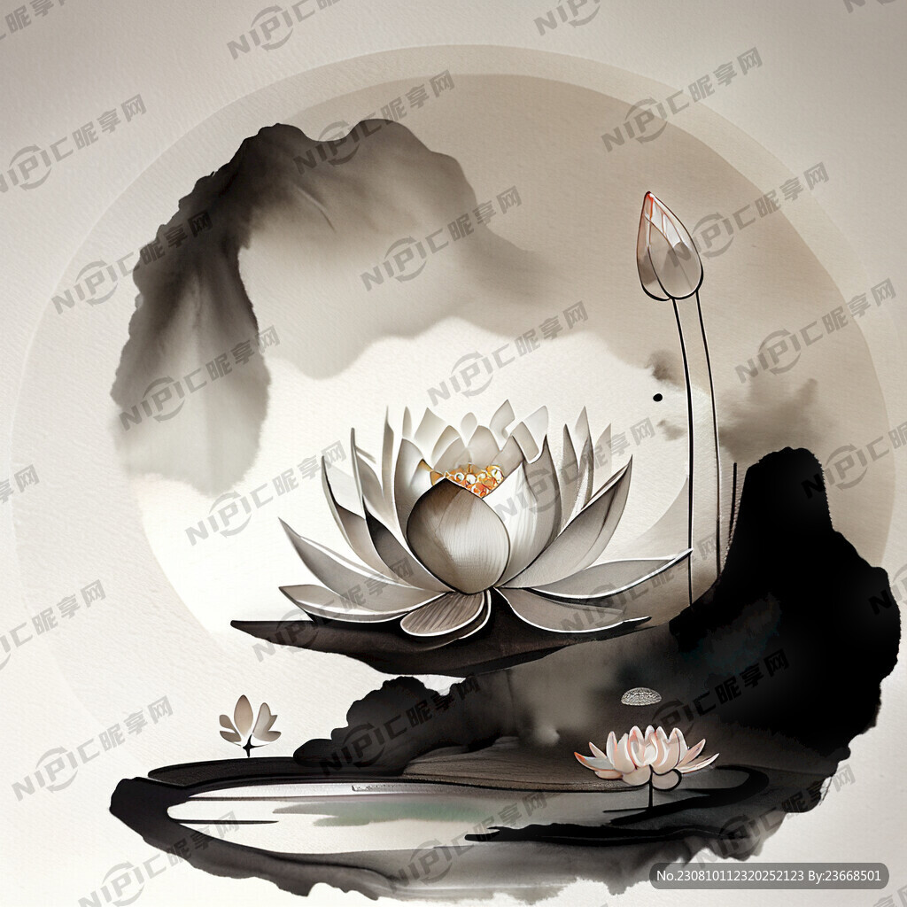 佛教莲花台禅意