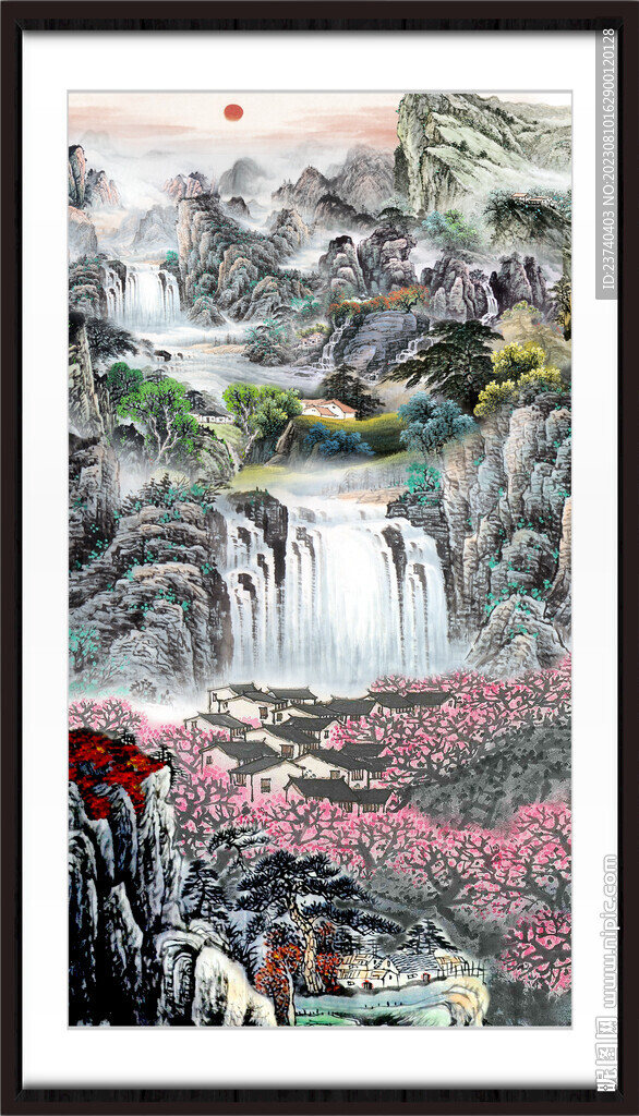 巨幅山水画 