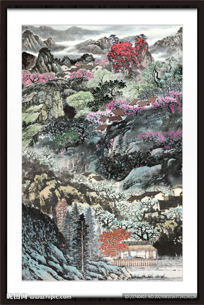 巨幅山水画 