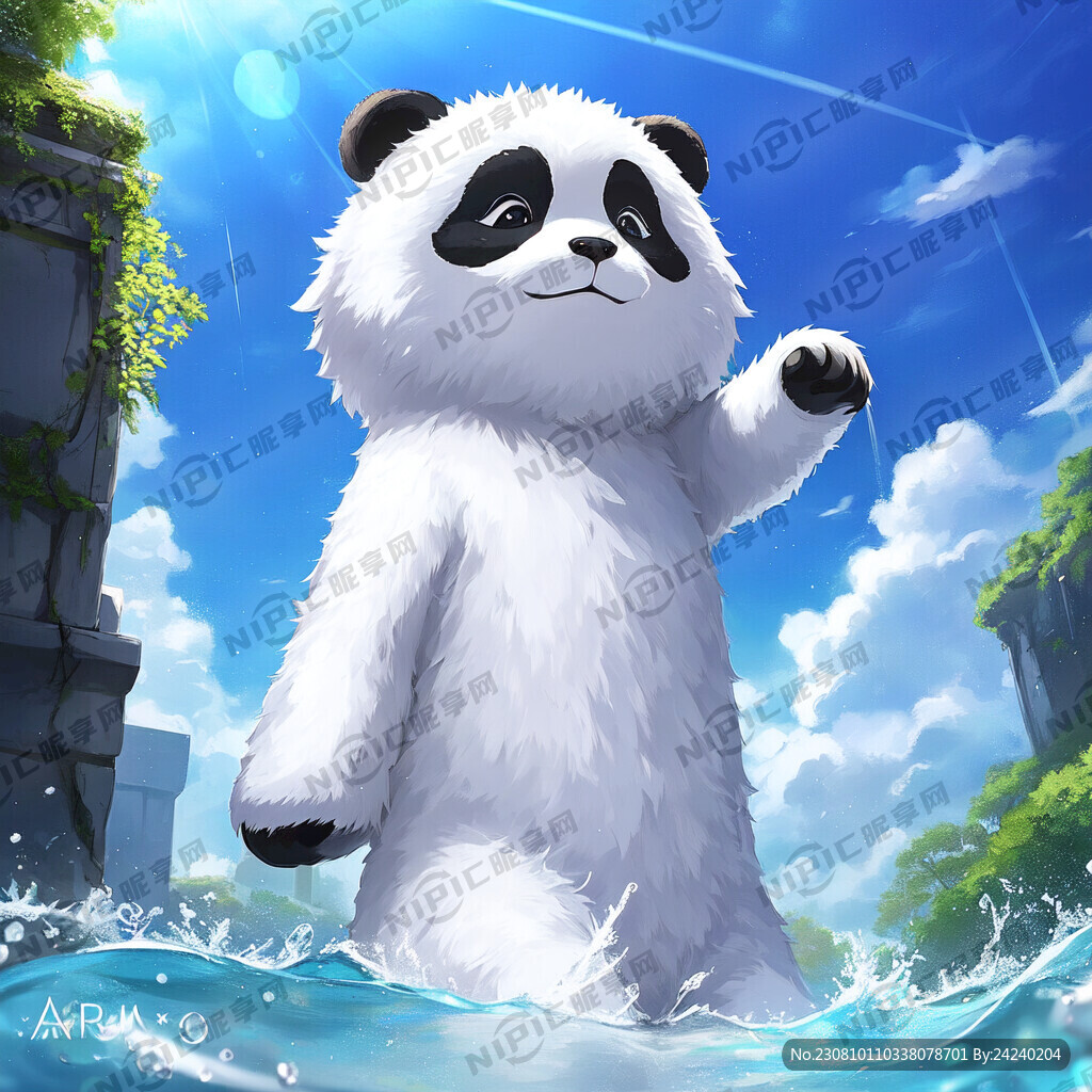 一直熊猫在淋浴