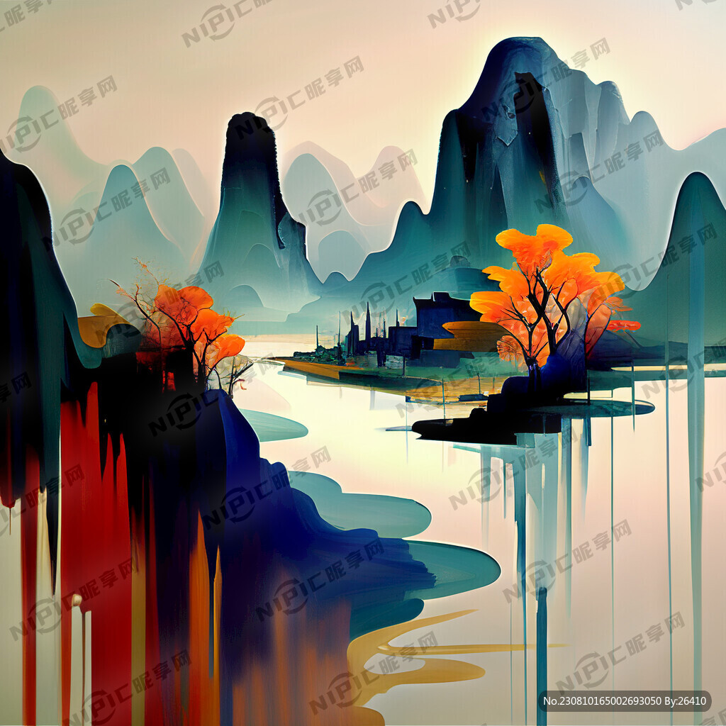 抽象艺术画