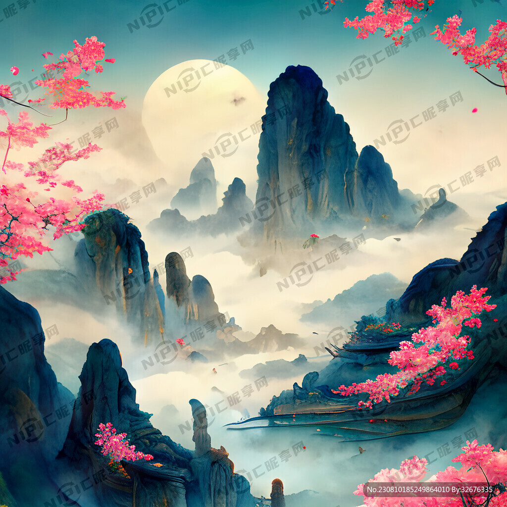游戏梦幻唯美新中式风景 超高清