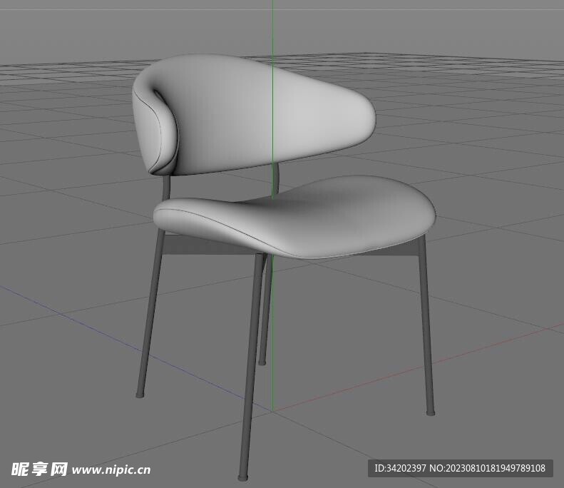 c4d椅子建模