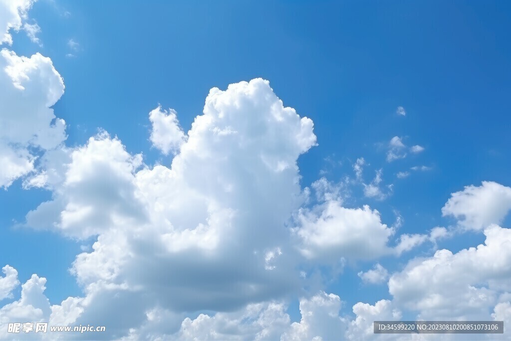 蓝天白云摄影图__自然风景_自然景观_摄影图库_昵图网