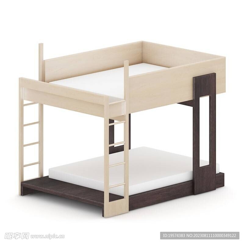 C4D模型 儿童床 
