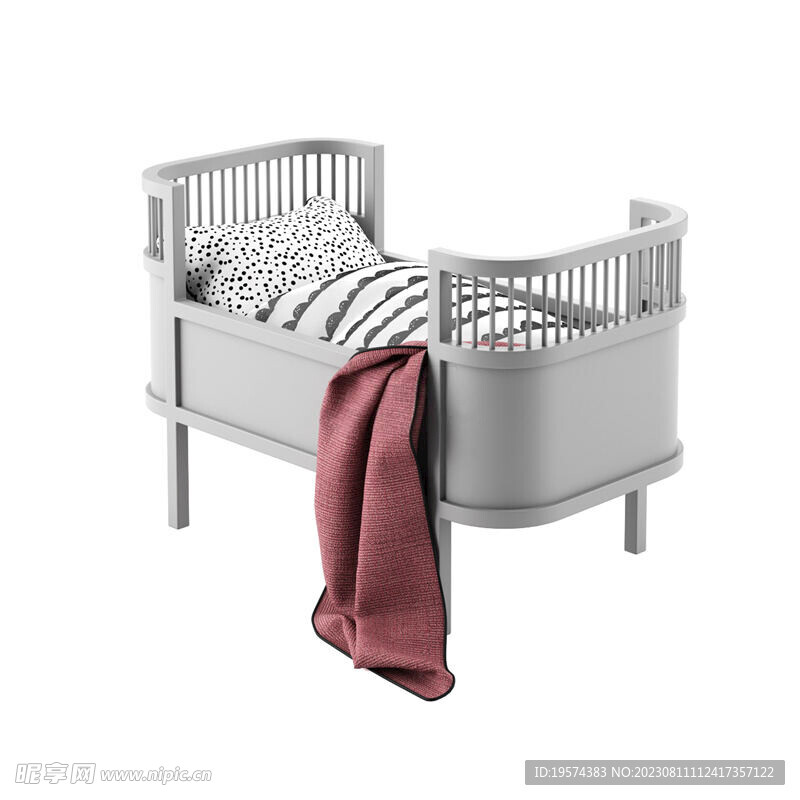 C4D模型 儿童床
