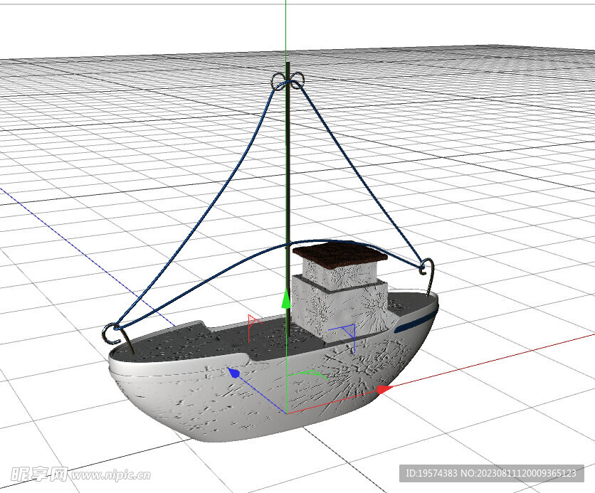 C4D模型 轮船