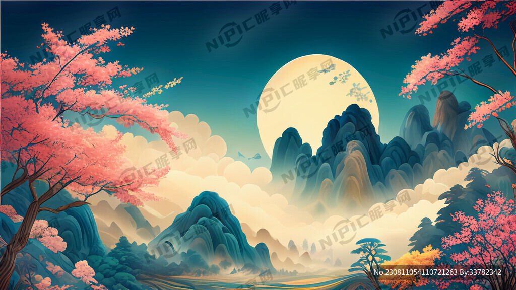 游戏梦幻唯美新中式风景 超高清