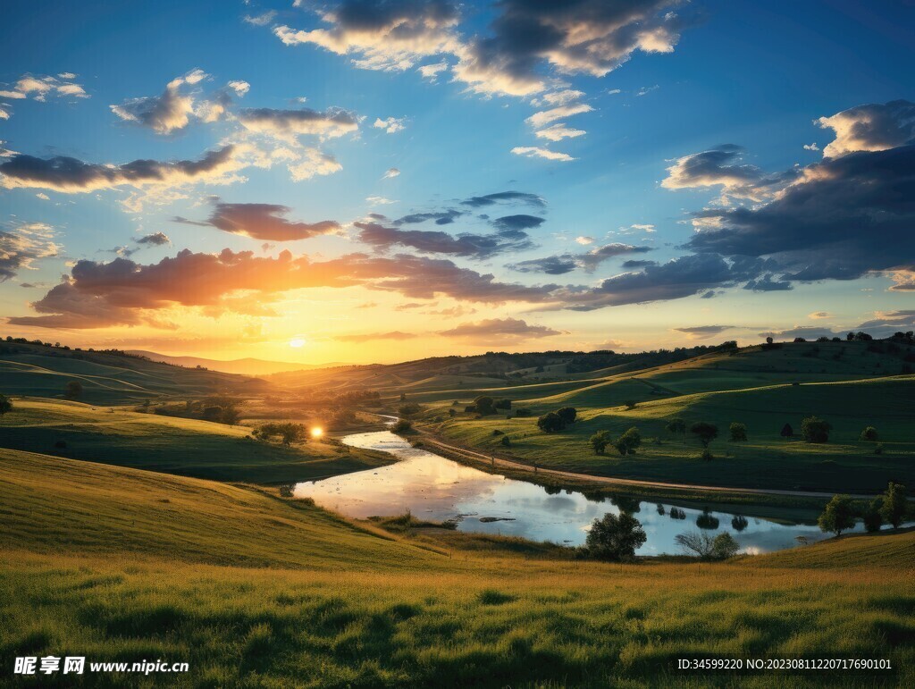 夕阳风景