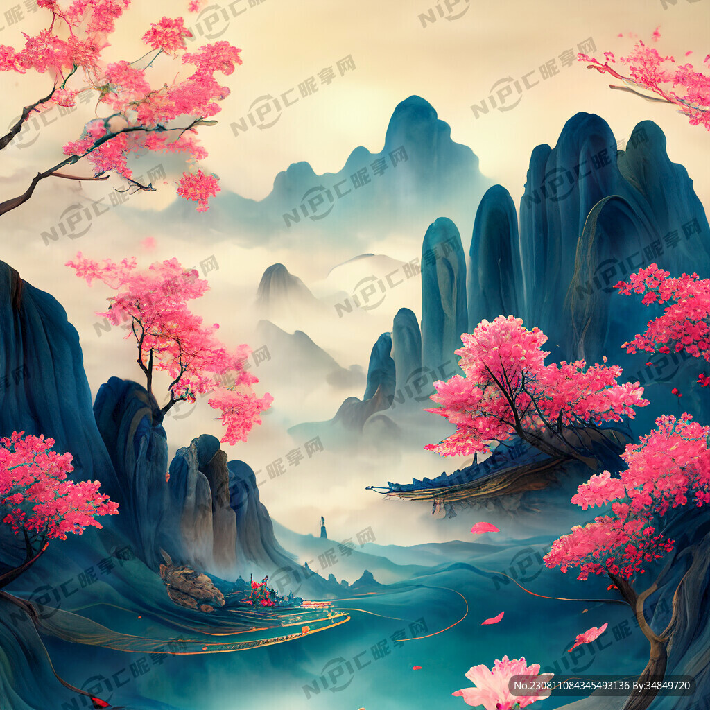 游戏梦幻唯美新中式风景 超高清