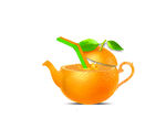 橙子茶壶