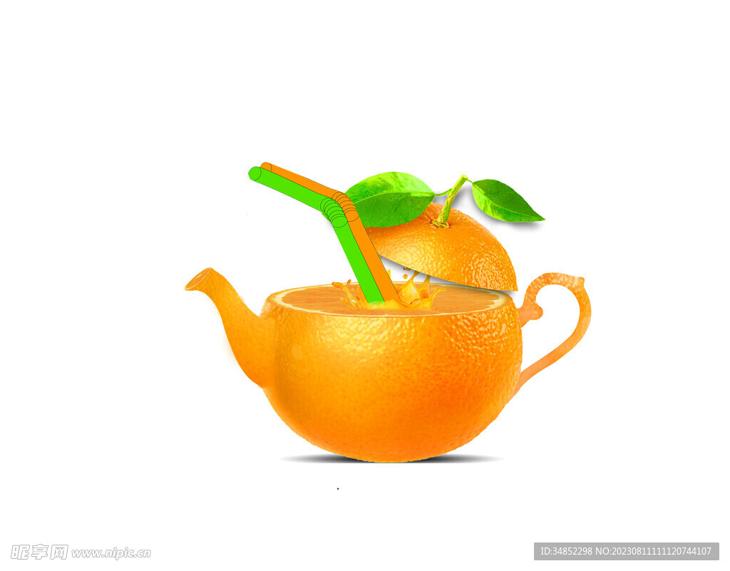 橙子茶壶