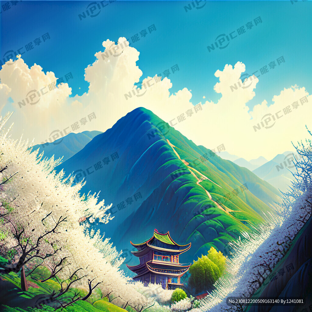 岳阳楼 有山有水 春光明媚
