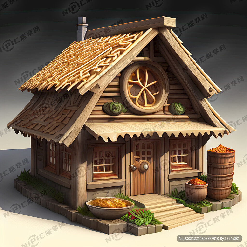 小屋米线咖喱串 设计个门头