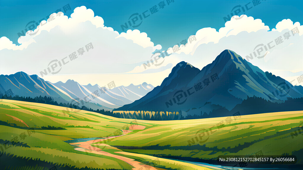 秋天森林湖泊倒影唯美意境风景超
