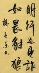 明行足见诈 杨克东书法 鸿鹄