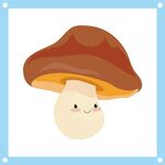 可爱的小蘑菇卡通矢量素材