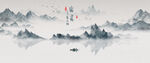 山水背景画