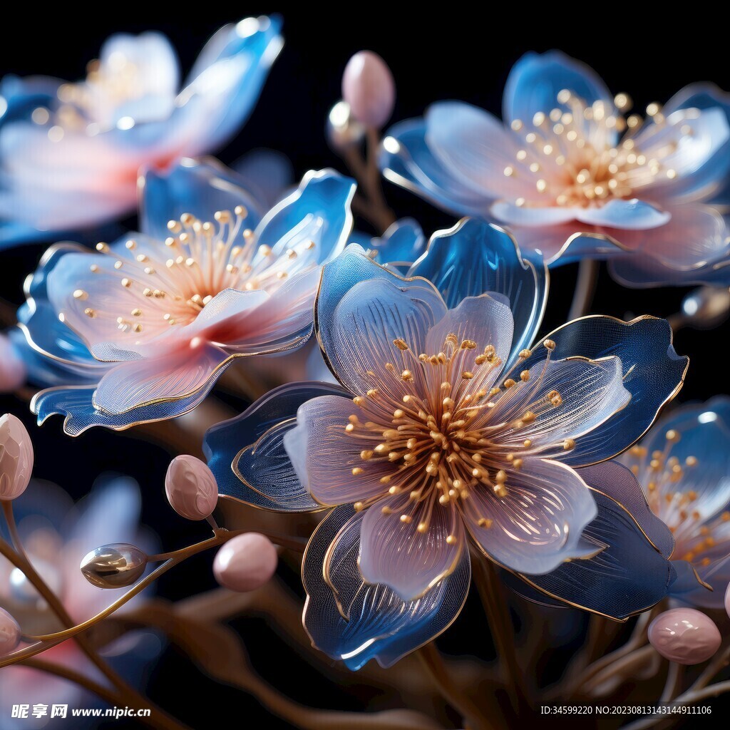 花朵框画