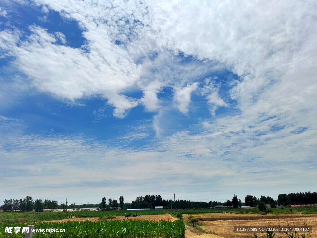 蓝天白云背景