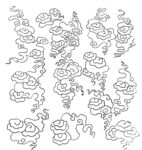 云朵线描