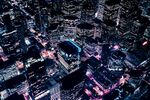 城市繁华的夜景