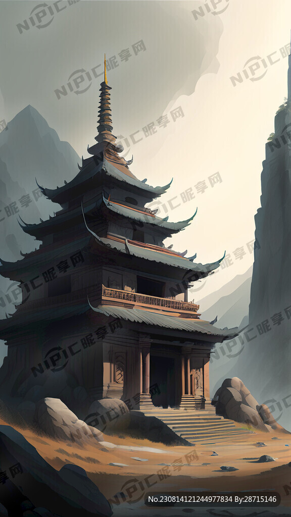 深山古寺