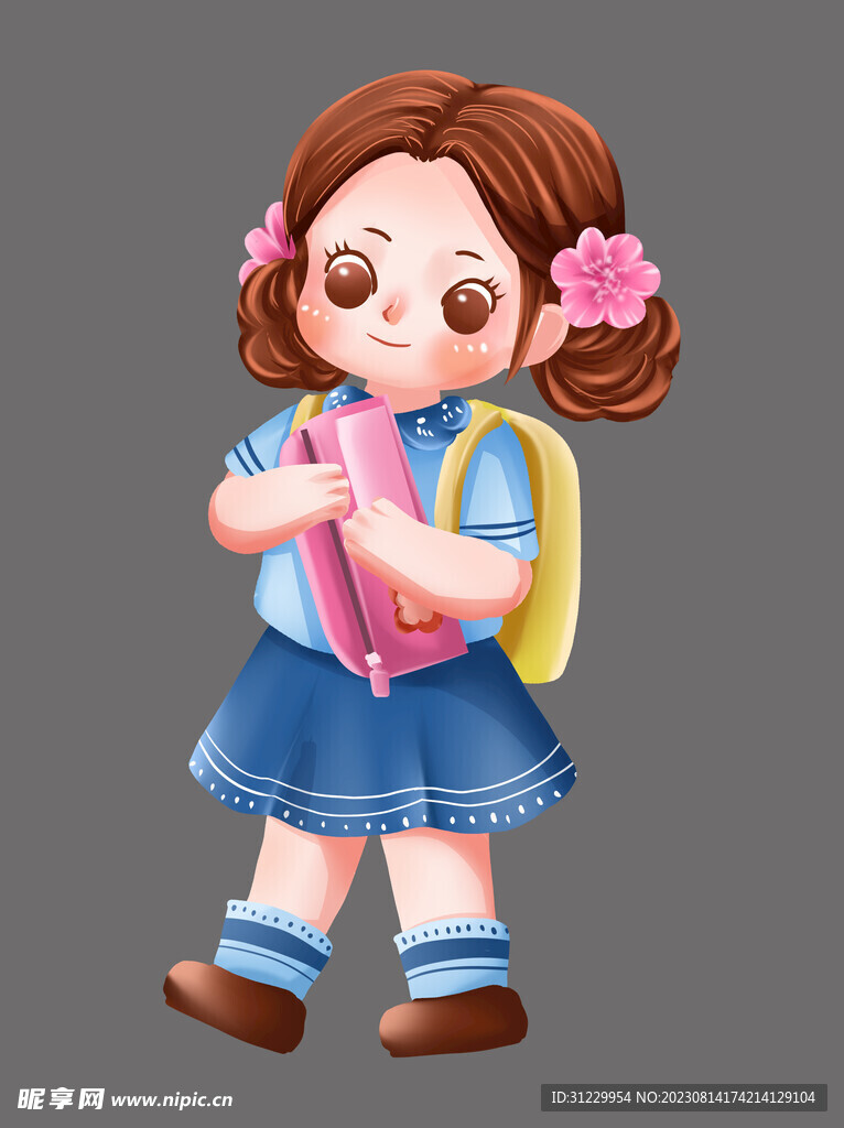 卡通小女生