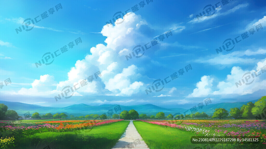 唯美天空 白云朵朵