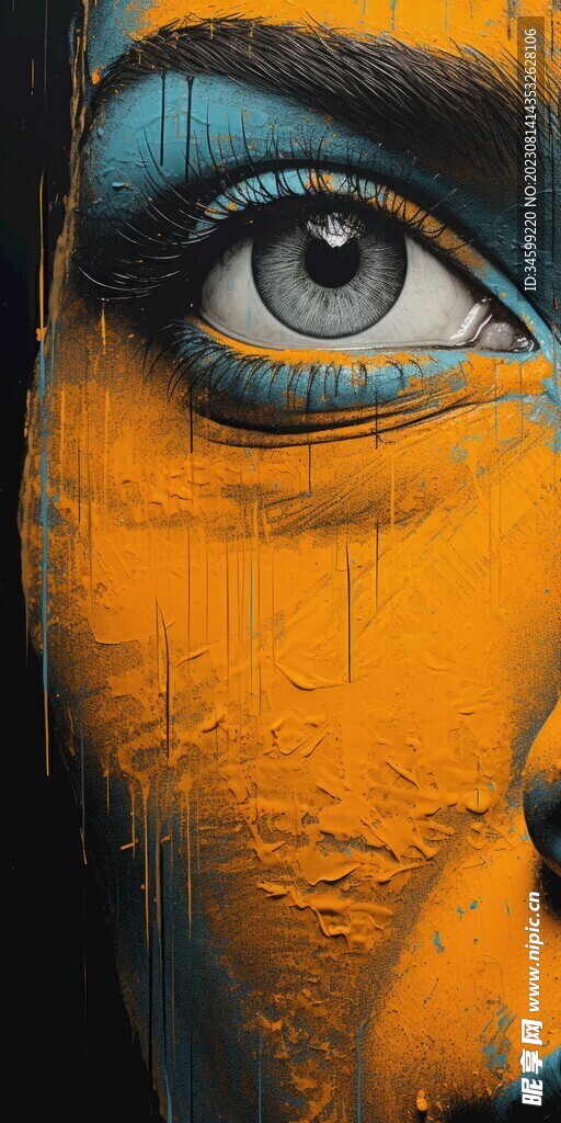 人物框画 
