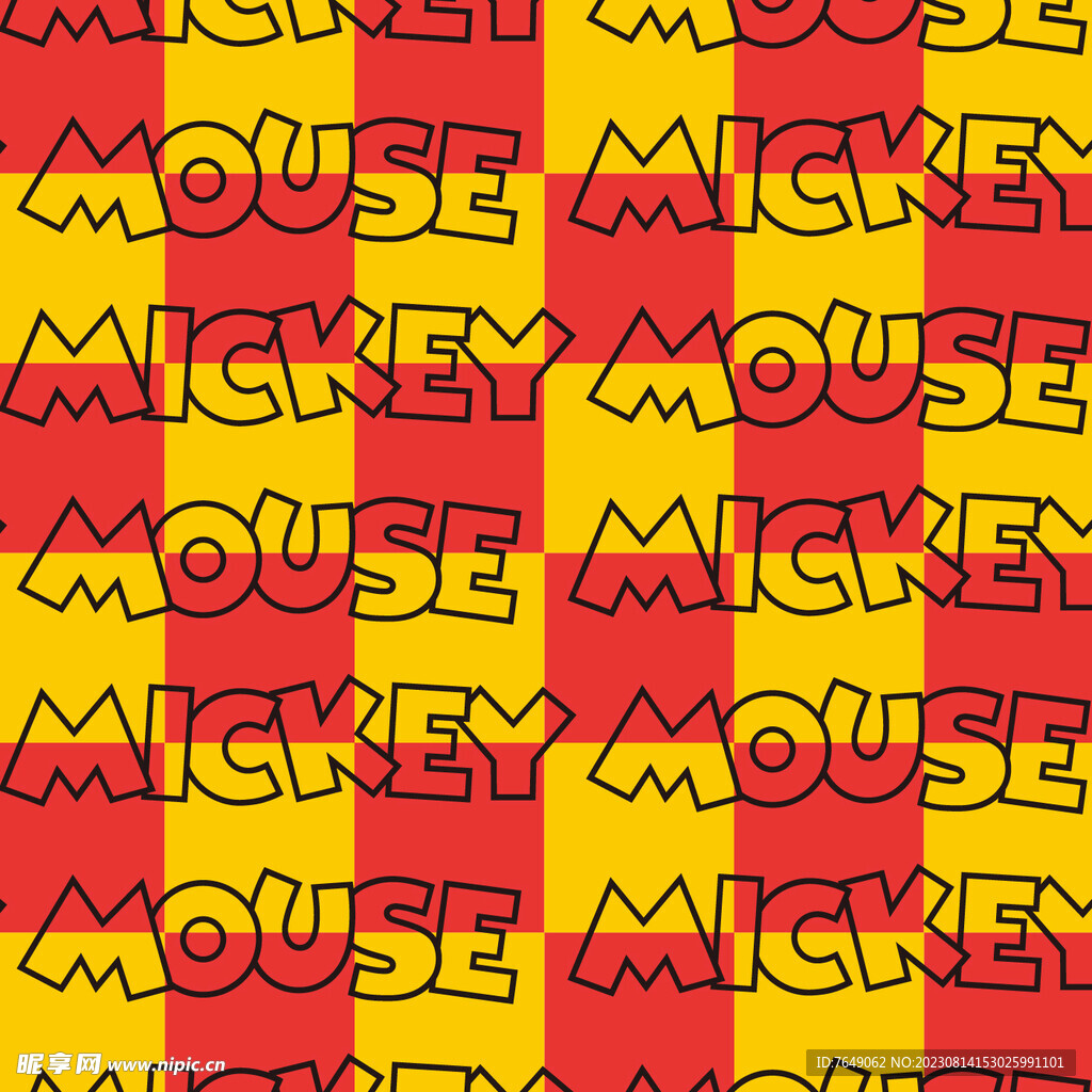 Mouse mickey字母
