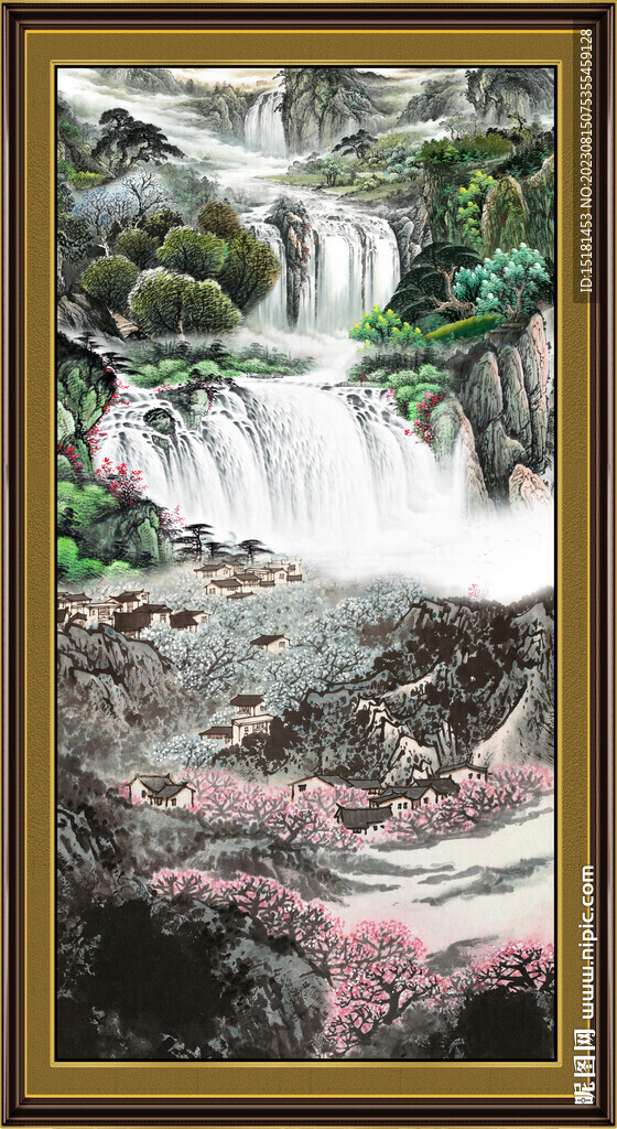 国画山水画 