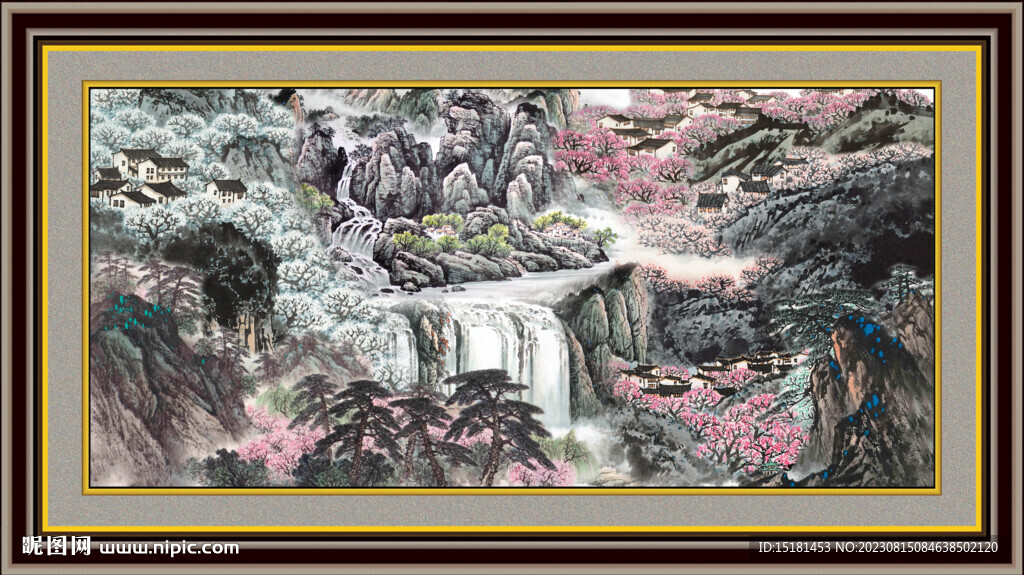 巨幅山水画