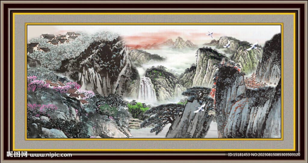 巨幅山水画 
