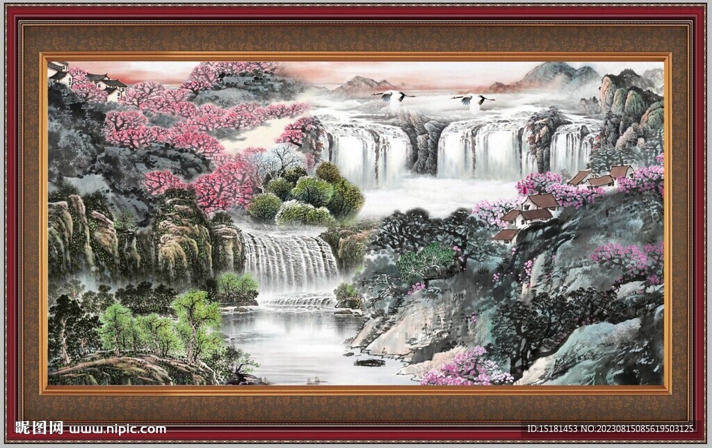 巨幅山水画