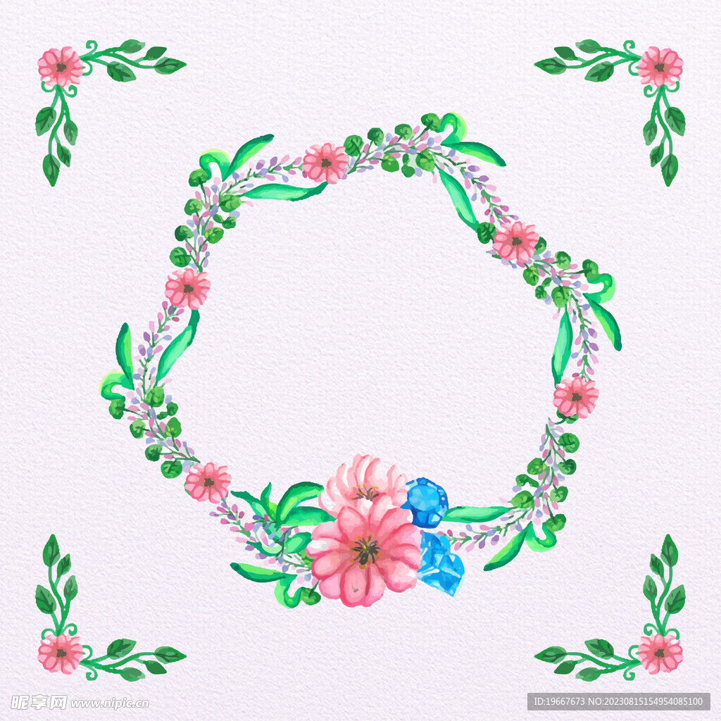 花环边框 