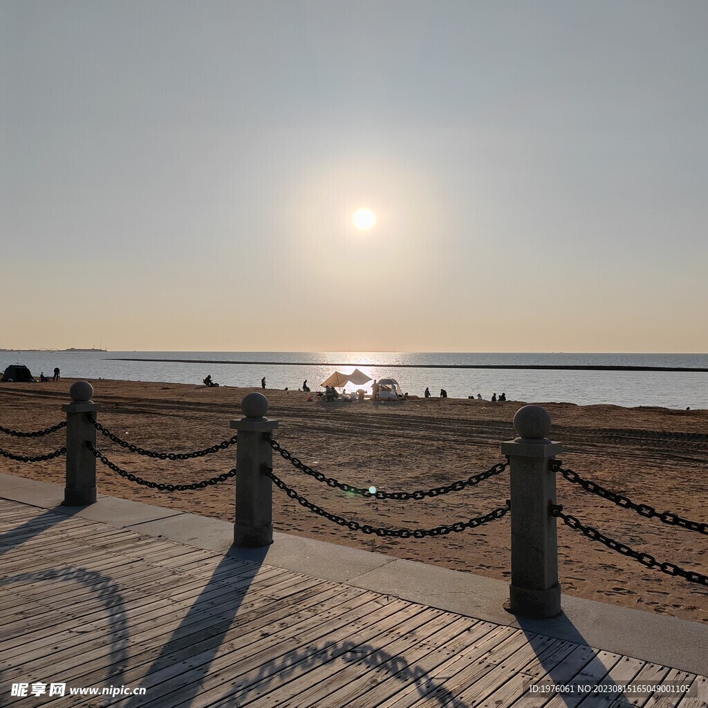 海边落日