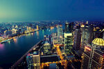 城市建筑夜景  