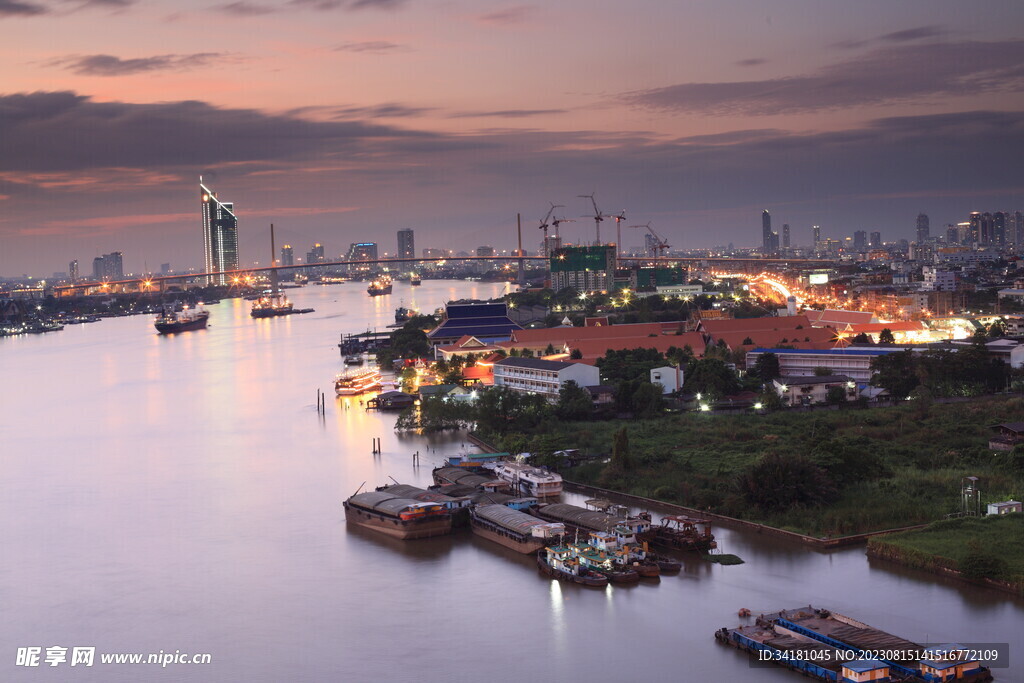 城市夜景唯美 
